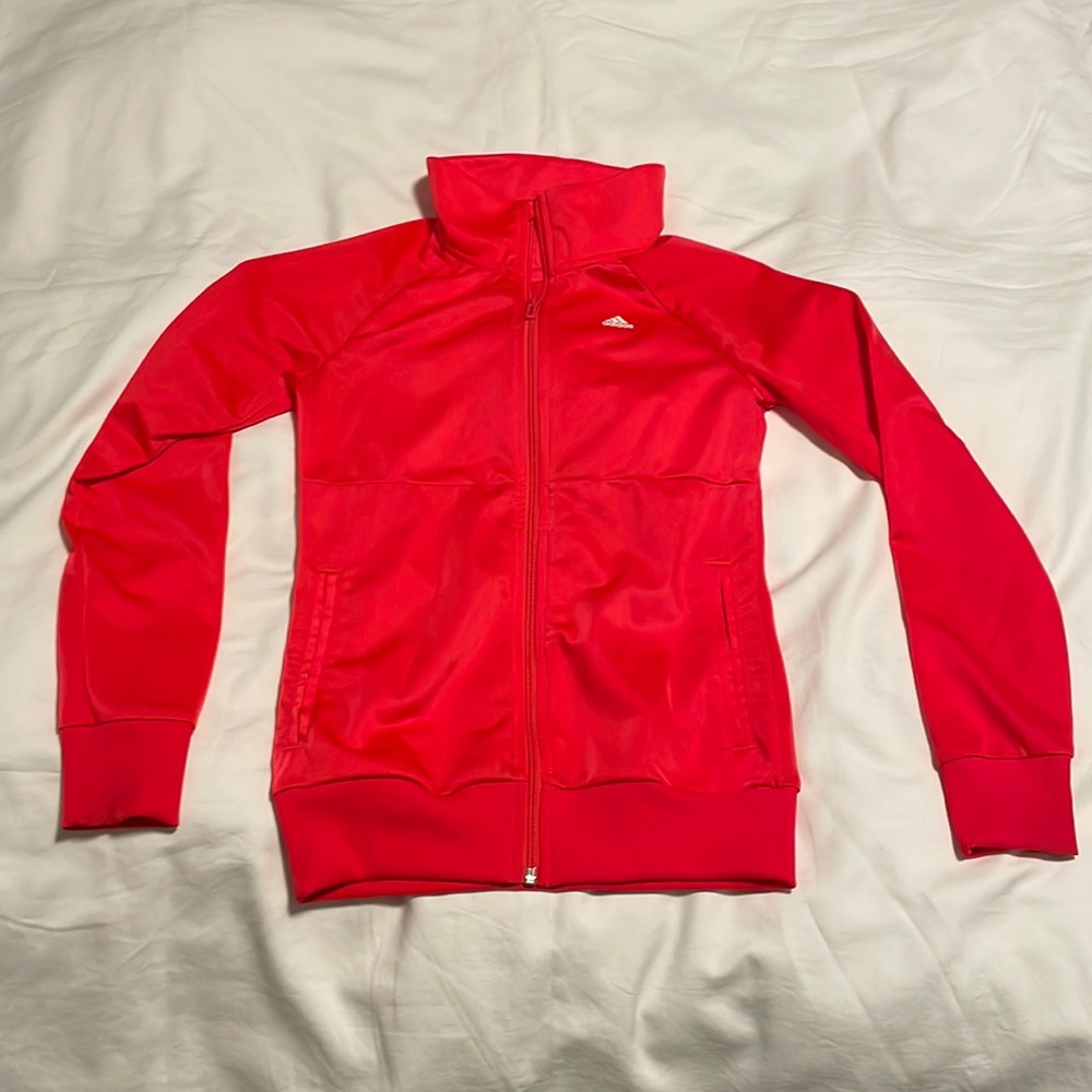 Adidas girls track jacket lightly worn